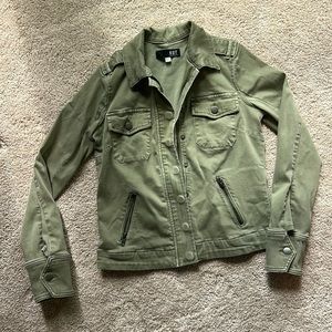 Kut from the Kloth olive green jacket.